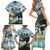 Wilderness of Rocky Mountains Family Matching Short Sleeve Bodycon Dress and Hawaiian Shirt