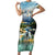 Wilderness of Rocky Mountains Family Matching Short Sleeve Bodycon Dress and Hawaiian Shirt