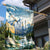 Wilderness of Rocky Mountains Garden Flag
