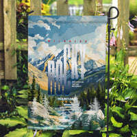 Wilderness of Rocky Mountains Garden Flag