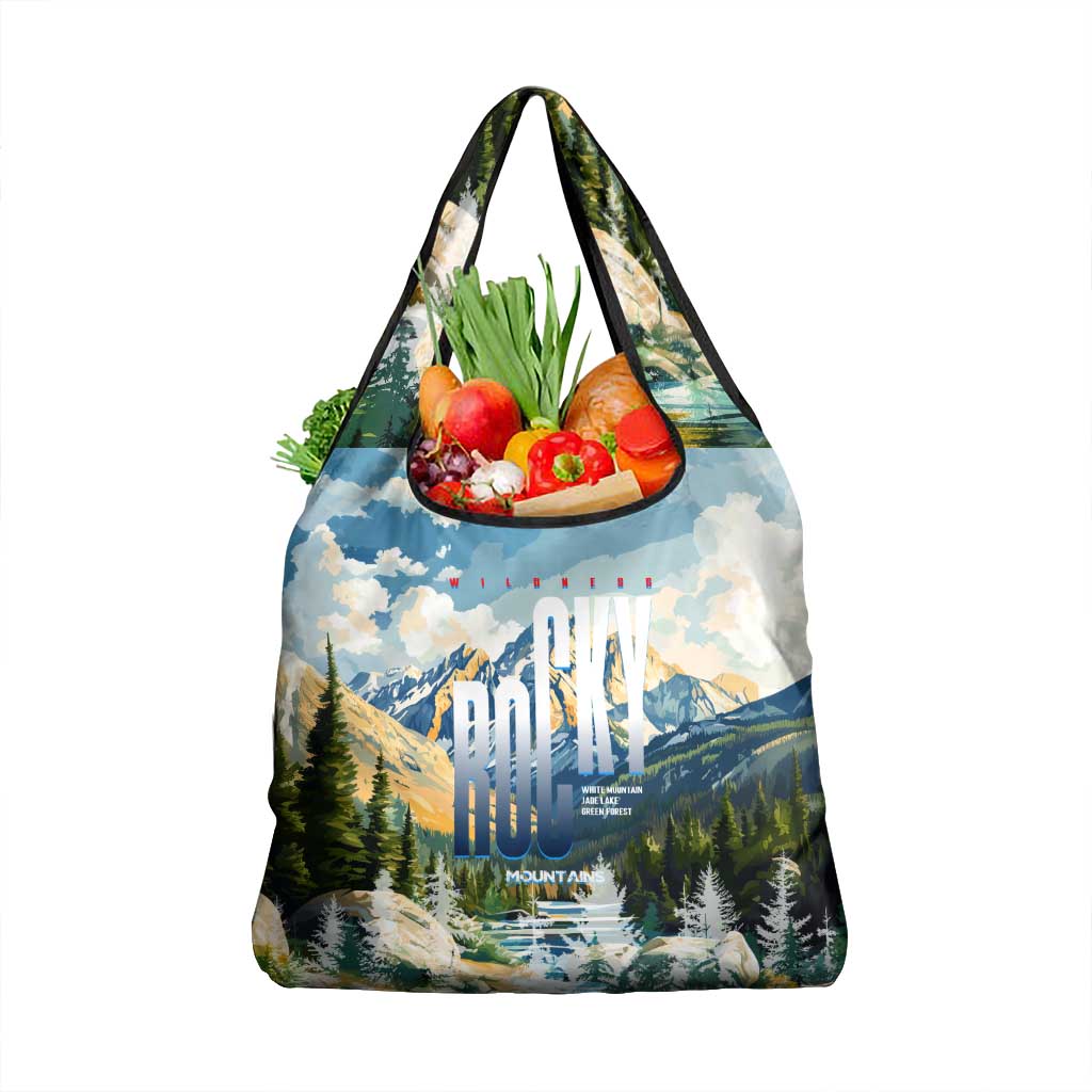 Wilderness of Rocky Mountains Grocery Bag