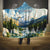Wilderness of Rocky Mountains Hooded Blanket