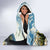 Wilderness of Rocky Mountains Hooded Blanket