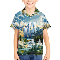 Wilderness of Rocky Mountains Kid Hawaiian Shirt