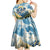 Wilderness of Rocky Mountains Kid Short Sleeve Dress
