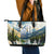 Wilderness of Rocky Mountains Leather Tote Bag