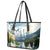 Wilderness of Rocky Mountains Leather Tote Bag