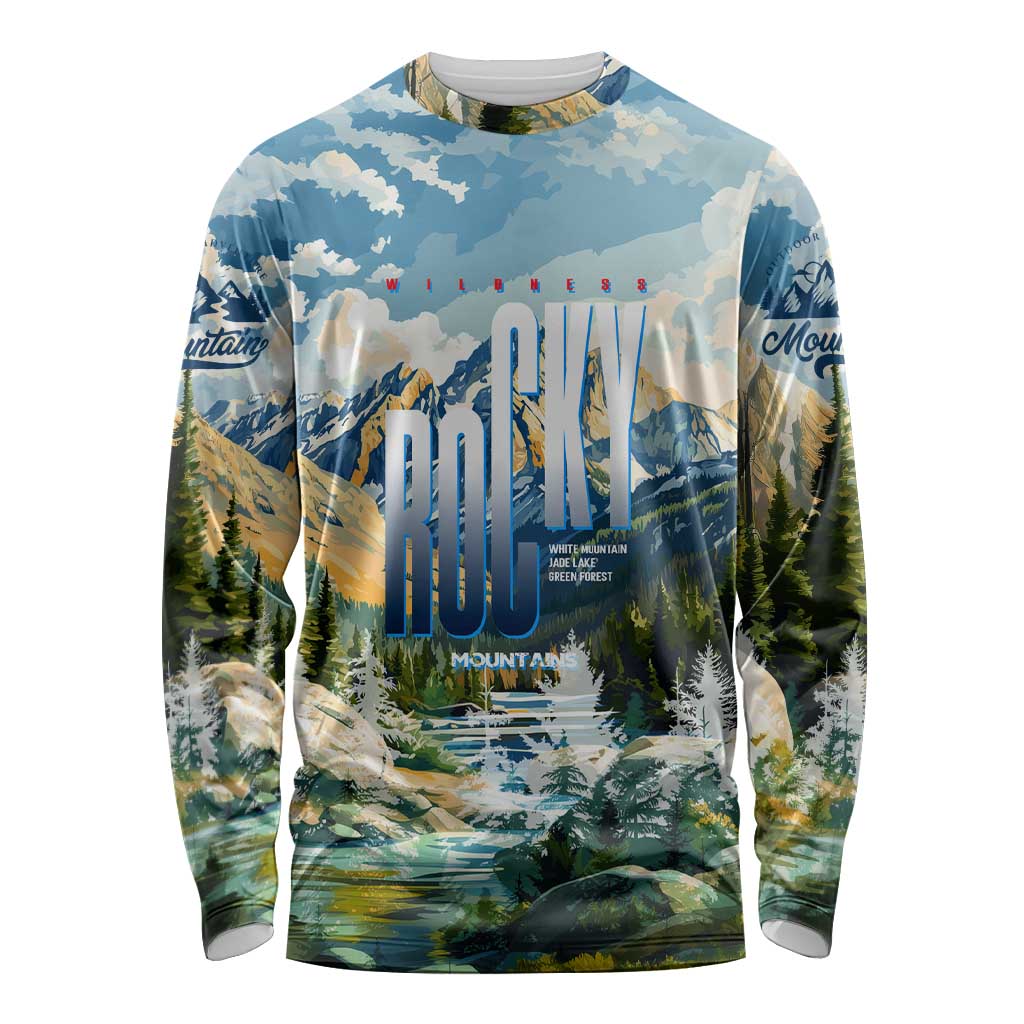 Wilderness of Rocky Mountains Long Sleeve Shirt