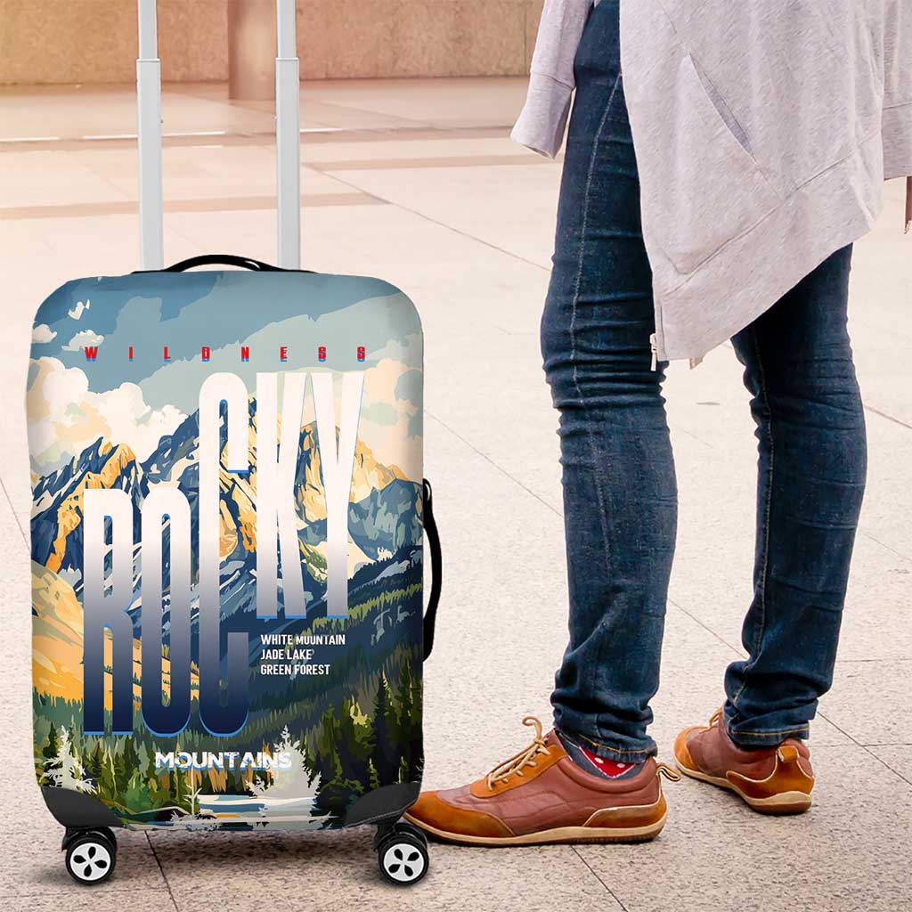 Wilderness of Rocky Mountains Luggage Cover