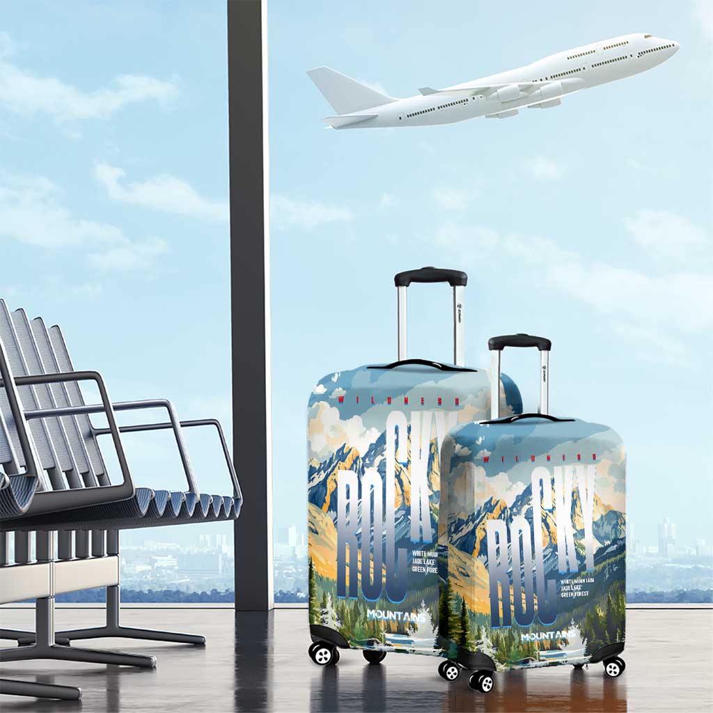 Wilderness of Rocky Mountains Luggage Cover