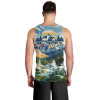 Wilderness of Rocky Mountains Men Tank Top
