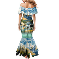 Wilderness of Rocky Mountains Mermaid Dress