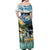 Wilderness of Rocky Mountains Off Shoulder Maxi Dress