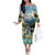 Wilderness of Rocky Mountains Off The Shoulder Long Sleeve Dress
