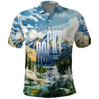 Wilderness of Rocky Mountains Polo Shirt
