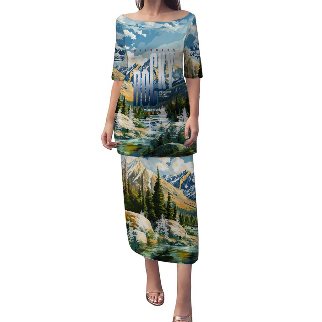 Wilderness of Rocky Mountains Puletasi