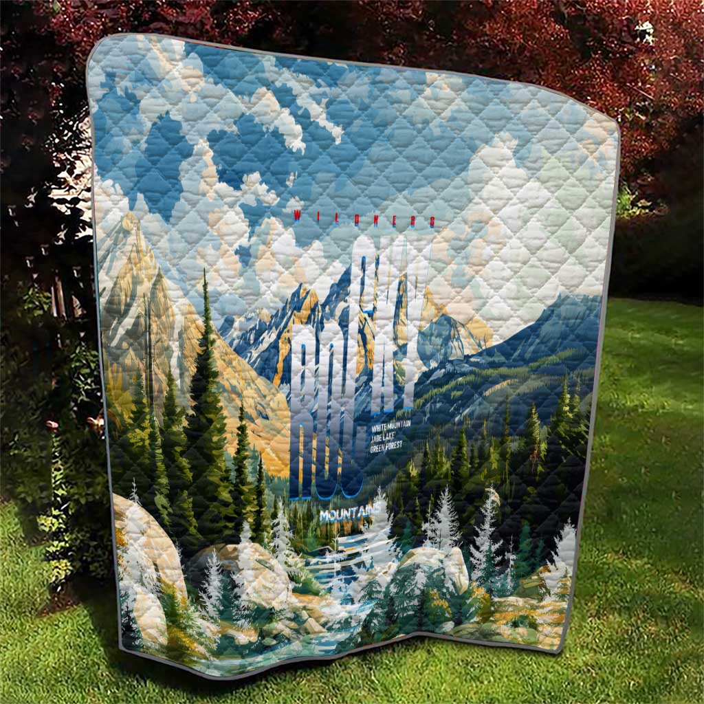 Wilderness of Rocky Mountains Quilt