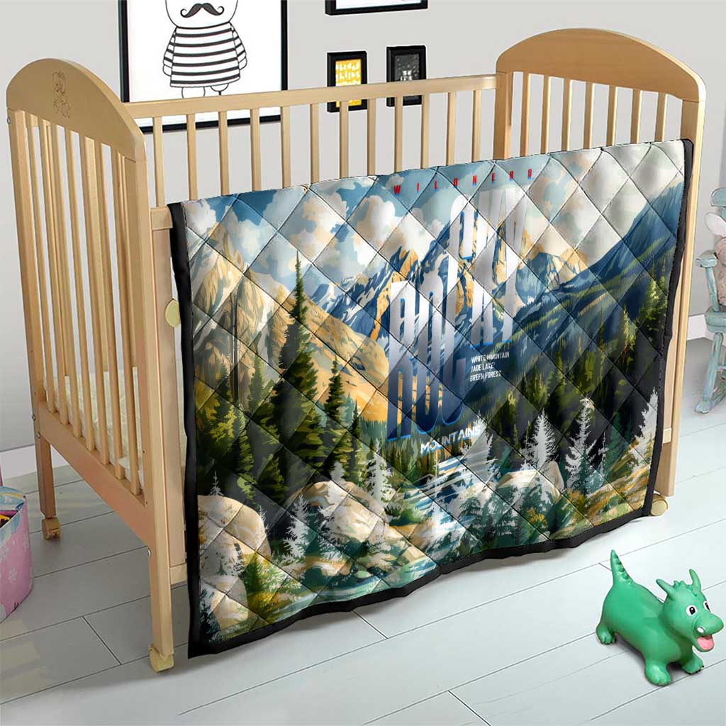 Wilderness of Rocky Mountains Quilt