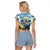 Wilderness of Rocky Mountains Raglan Cropped T Shirt