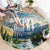 Wilderness of Rocky Mountains Round Carpet
