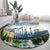 Wilderness of Rocky Mountains Round Carpet