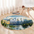 Wilderness of Rocky Mountains Round Carpet