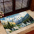 Wilderness of Rocky Mountains Rubber Doormat