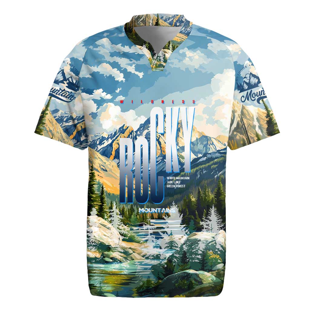 Wilderness of Rocky Mountains Rugby Jersey