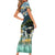 Wilderness of Rocky Mountains Short Sleeve Bodycon Dress