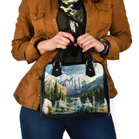 Wilderness of Rocky Mountains Shoulder Handbag