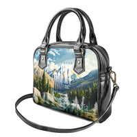 Wilderness of Rocky Mountains Shoulder Handbag