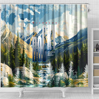 Wilderness of Rocky Mountains Shower Curtain