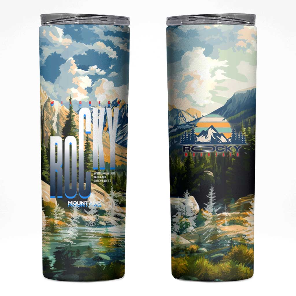 Wilderness of Rocky Mountains Skinny Tumbler