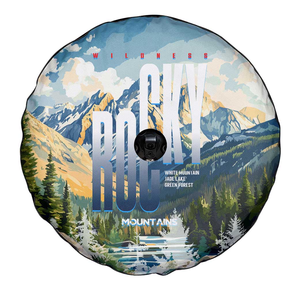 Wilderness of Rocky Mountains Spare Tire Cover