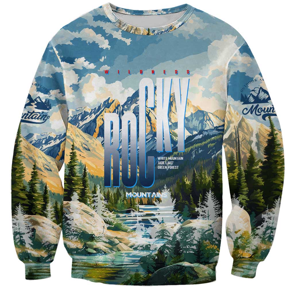 Wilderness of Rocky Mountains Sweatshirt