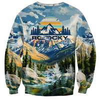 Wilderness of Rocky Mountains Sweatshirt