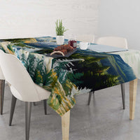 Wilderness of Rocky Mountains Tablecloth