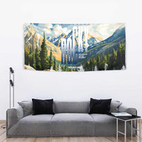 Wilderness of Rocky Mountains Tapestry