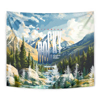 Wilderness of Rocky Mountains Tapestry
