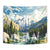 Wilderness of Rocky Mountains Tapestry