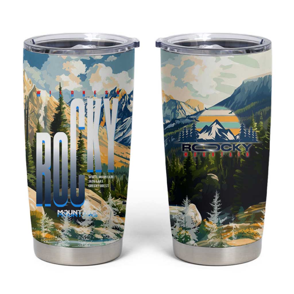 Wilderness of Rocky Mountains Tumbler Cup