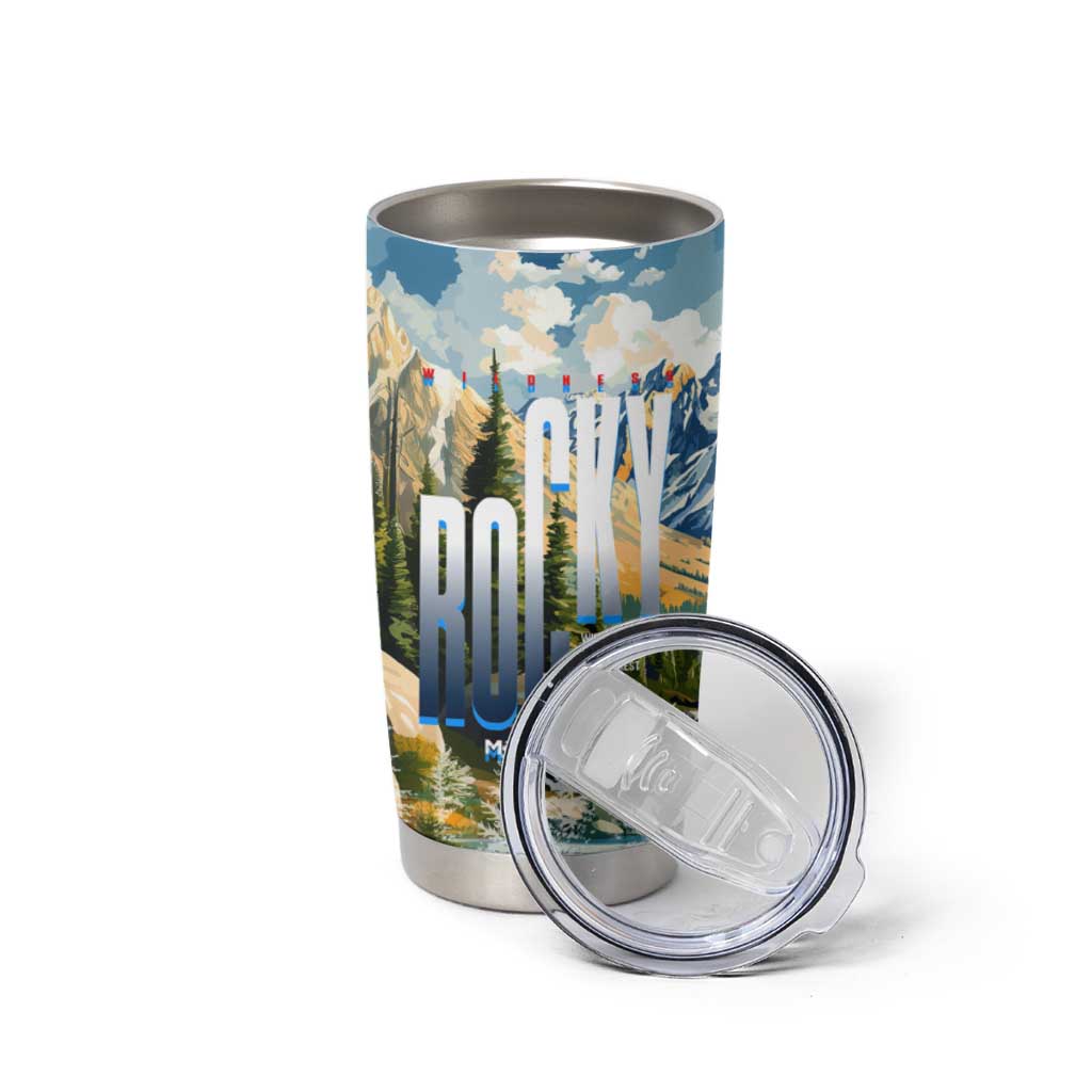 Wilderness of Rocky Mountains Tumbler Cup