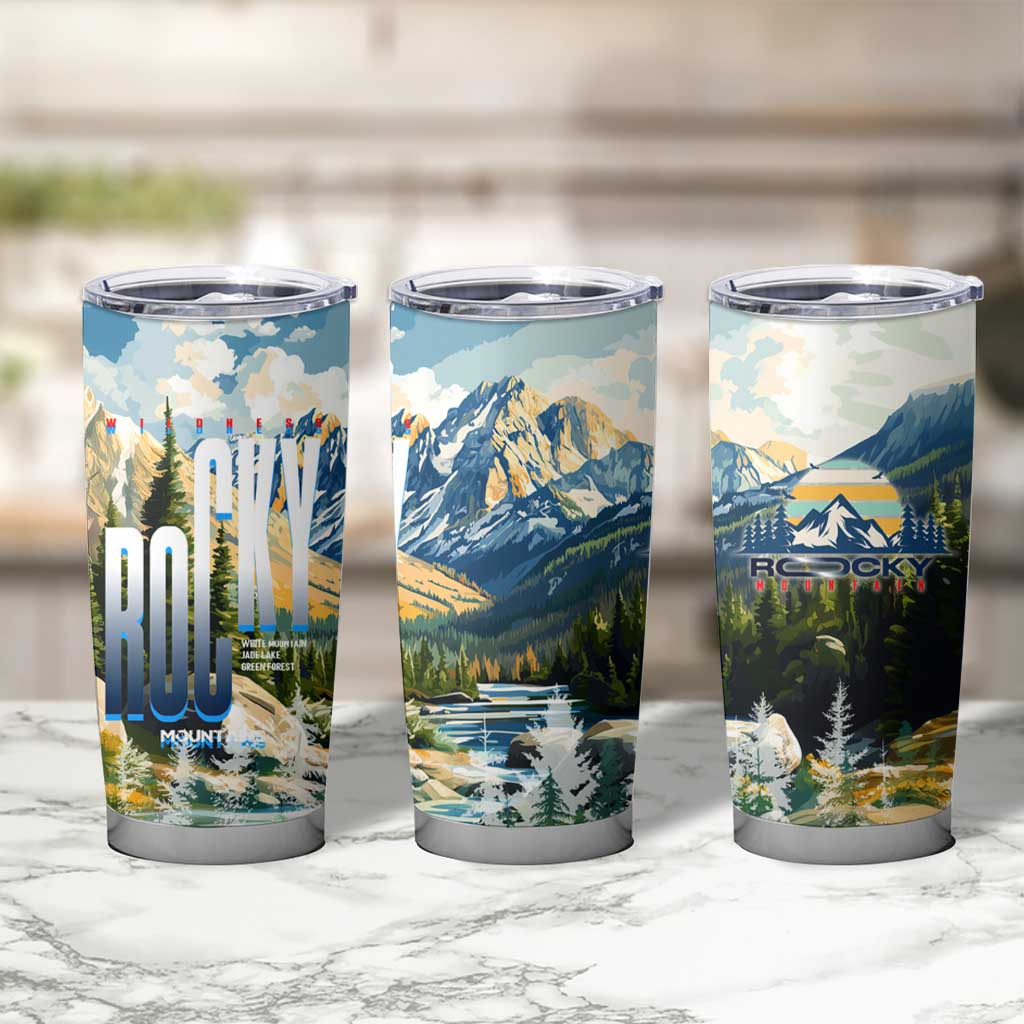 Wilderness of Rocky Mountains Tumbler Cup