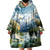 Wilderness of Rocky Mountains Wearable Blanket Hoodie