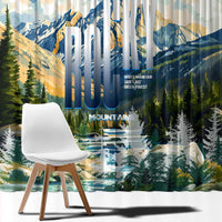 Wilderness of Rocky Mountains Window Curtain