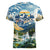 Wilderness of Rocky Mountains Women V-Neck T-Shirt