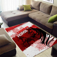 Canadian Horse Area Rug Canada Maple Leaf