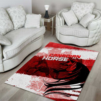Canadian Horse Area Rug Canada Maple Leaf
