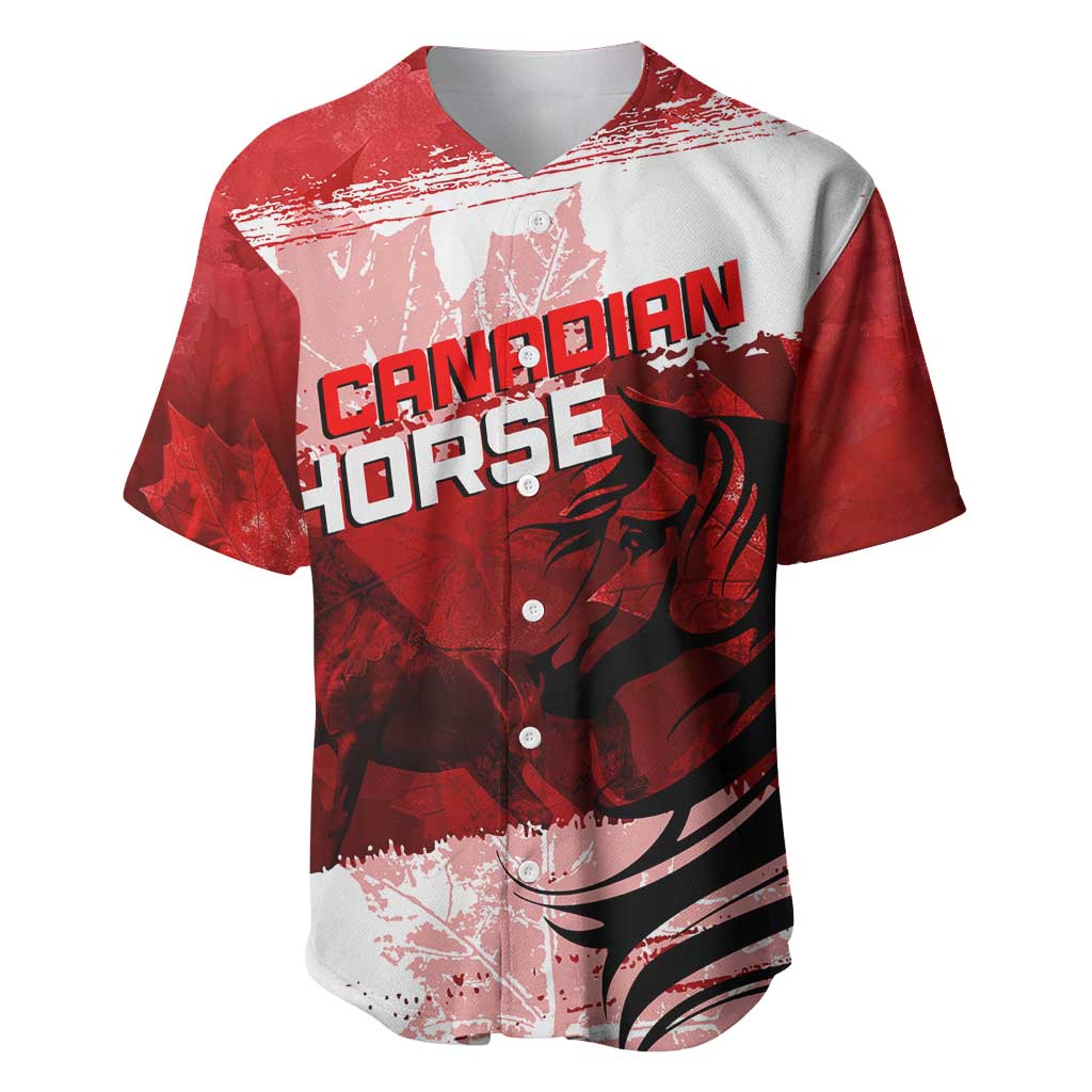 Personalized Canadian Horse Baseball Jersey Canada Maple Leaf