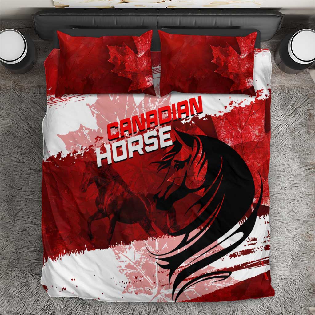 Canadian Horse Bedding Set Canada Maple Leaf